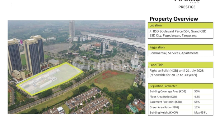 FOR SALE Commercial Land Prime Location BSD Land FOR SALE Commercial Land Prime Location BSD Land