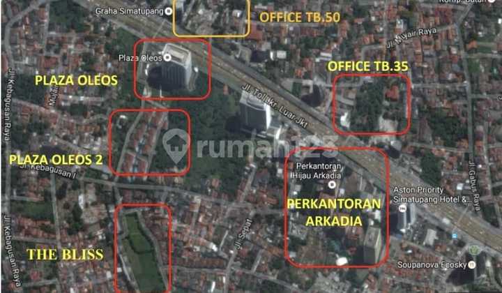 FOR SALE TANAH KAVLING KOMERSIAL DI TB SIMATUPANG JAKARTA SELATAN