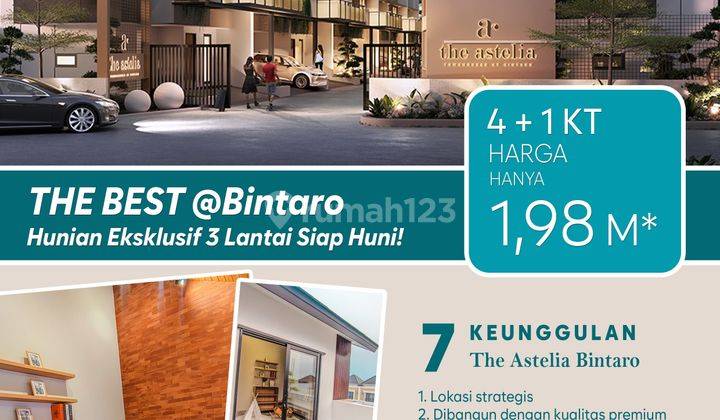 Rumah 3 Lantai Siap Huni di Bintaro 2