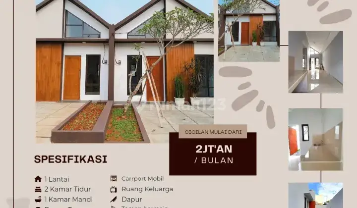 Rumah siap huni  shm Bebas banjir tidak dilalui sutet Cibubur 1