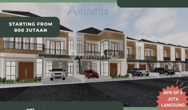 Rumah Mewah Minimalis Modern KPR DP 5 Juta Free Biaya" 1