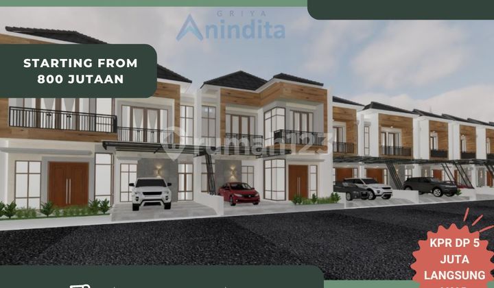 Rumah Mewah Minimalis Modern KPR DP Hanya 5 juta Free Biaya  1