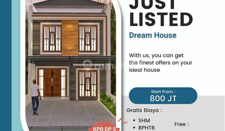 Rumah Mewah 2 Lantai Minimalis Modern KPR DP 5 Juta Free Biaya2 1