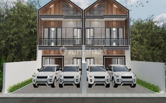Rumah Town House Scandinavian Ready Stok KPR DP 0% Free Biaya2 5