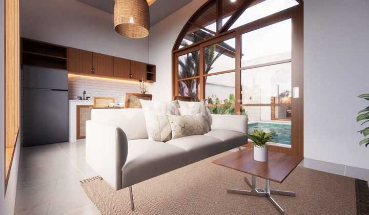 HUNIAN VILLA CLUSTER ONE GATE DESIGN SANTORINI LOKASI NUSA DUA