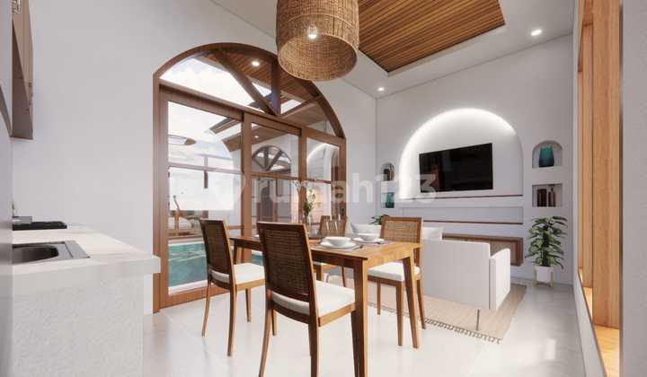 HUNIAN VILLA CLUSTER ONE GATE DESIGN SANTORINI LOKASI NUSA DUA