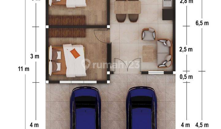Rumah Minimalis di Pasar 4 Setiabudi, Ringroad, Medan Selayang 2