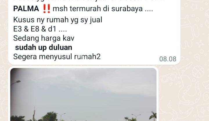 Jual Rumah minimalis di BUKIT PALMA e8 Surabaya 