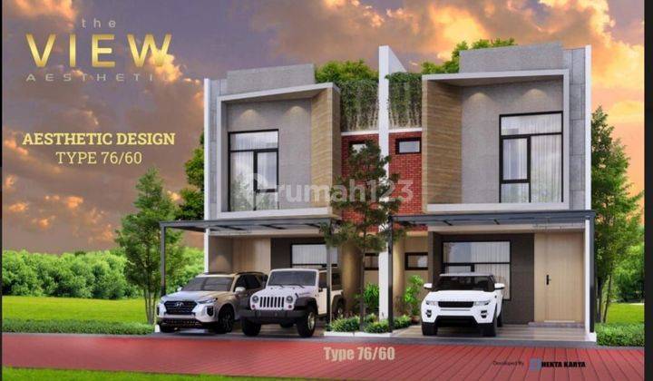 Rumah 2 lantai minimalis modern di Bintaro dekat stasiun kereta 2