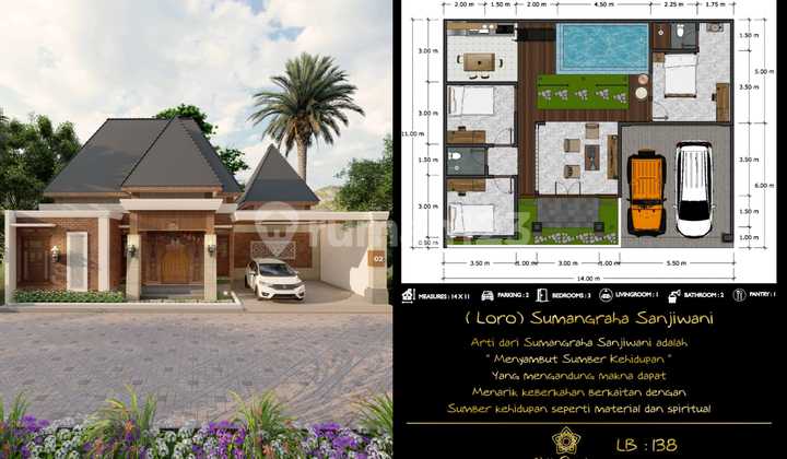 Private Villa in a Residential Complex with Complete Facilities in Borobudur Magelang