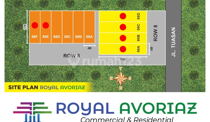 Ruko murah dalam komplek lokasi jl tuasan