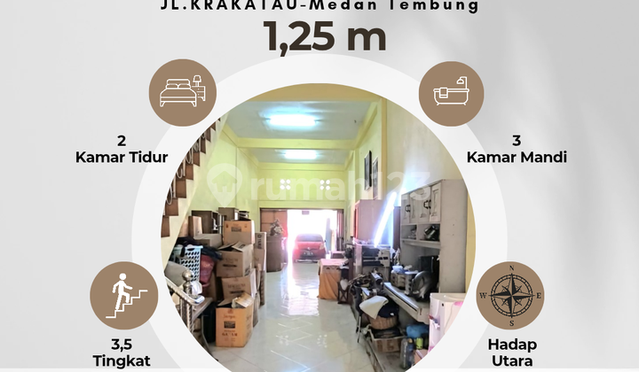 Ruko Bisnis Kawasan Ramai Pinggir Jalan Krakatau