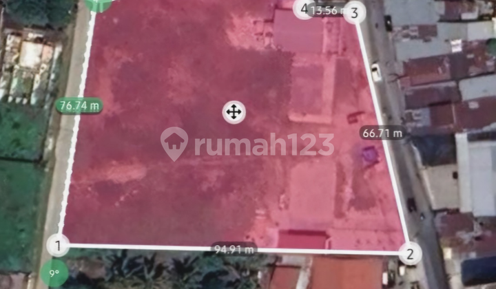 Tanah luas 5600 mtr lokasi pinggir jalan karya jaya 1