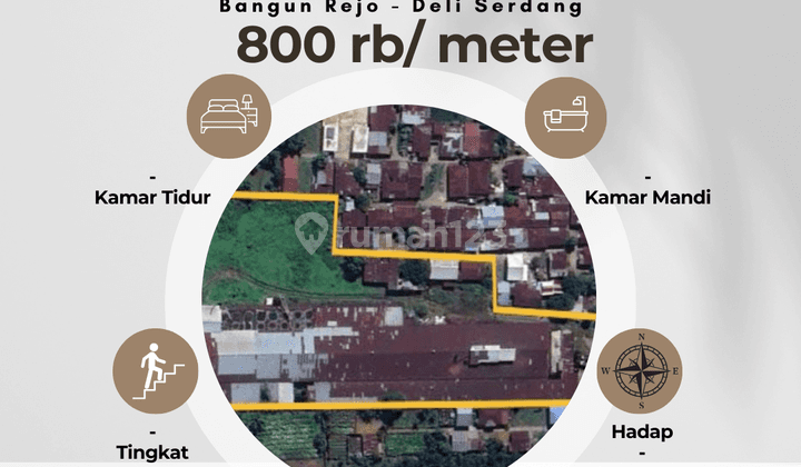 Tanah dan gudang luas ± 2 ha lokasi bangun rejo tanjung morawa 1