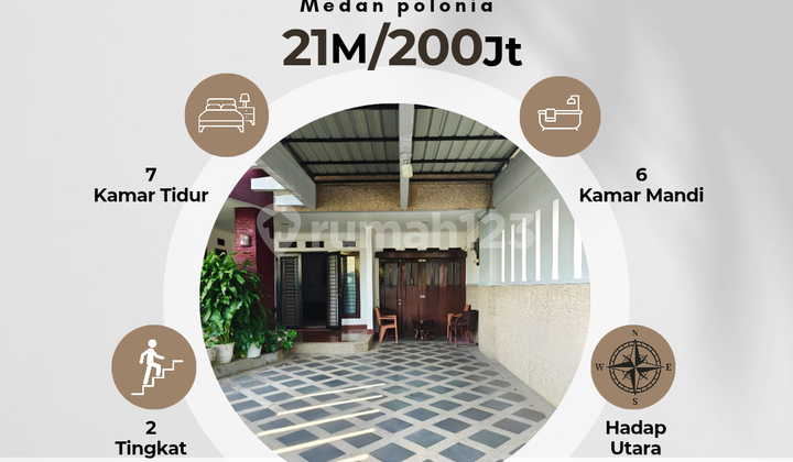 2 Unit Rumah Lokasi Premium di Jalan Urip Medan Polonia