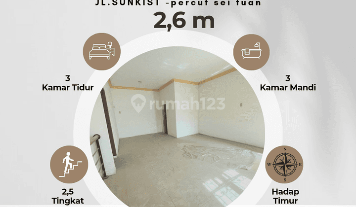 VILLA SEMI FURNISHED LOKASI CEMARA ASRI JALAN SUNKIST 1