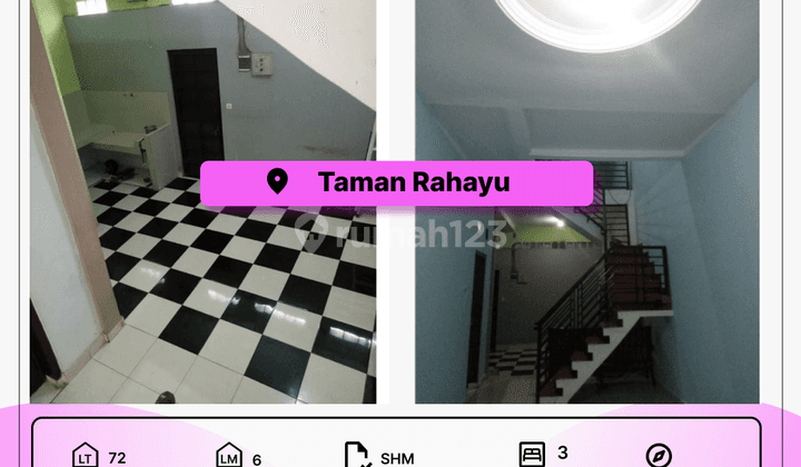 Dijual Rumah Taman Rahayu Semi Minimalis Bagus 1