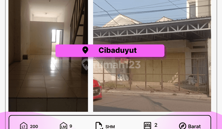 Ruko di Jl Terusan Cibaduyut, Bandung 200 m Bagus 1