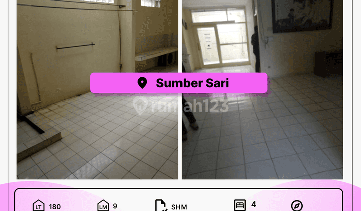 Rumah Bagus Unfurnished SHM di Sumbersari, Bandung 1