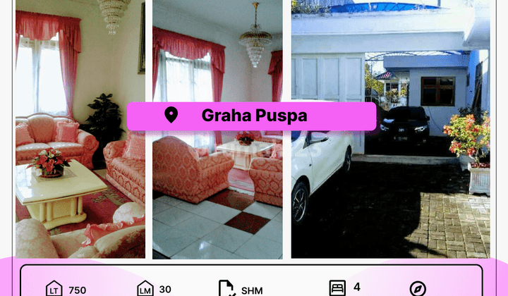 Rumah 2 Lantai Bagus SHM di Graha Puspa, Bandung 1