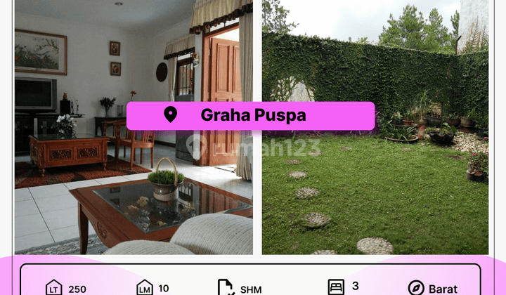 Rumah 2 Lantai Bagus SHM di Graha Puspa, Bandung 1