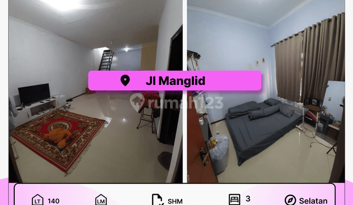 Dijual Rumah Mainroad di Jalan Manglid 1