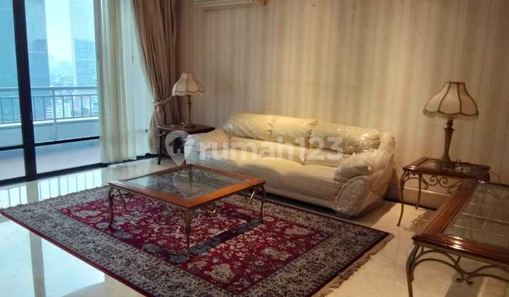 For Rent 4 BR Furnished Nice View Apartment Sailendra Mega Kuningan
