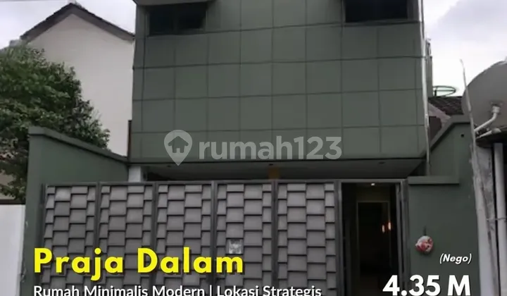 DIJUAL CEPAT! Rumah siap huni di Jl. Praja Dalam - Kebayoran, lokasi super premium & bebas banjir.