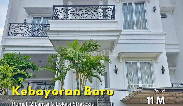 Dijual Rumah Lux 2 Lantai Kebayoran Baru, Jaksel Jarang Ada 1