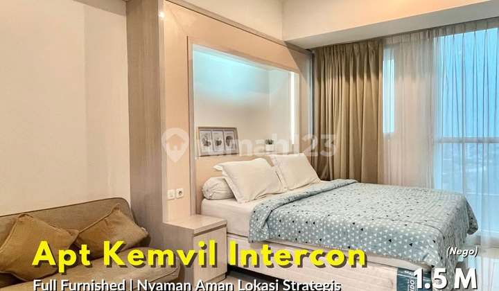FOR QUICK SALE - Cheapest BU - Kemang Village Apartment 1BR Intercon Tower - SHM - Fully Furnished