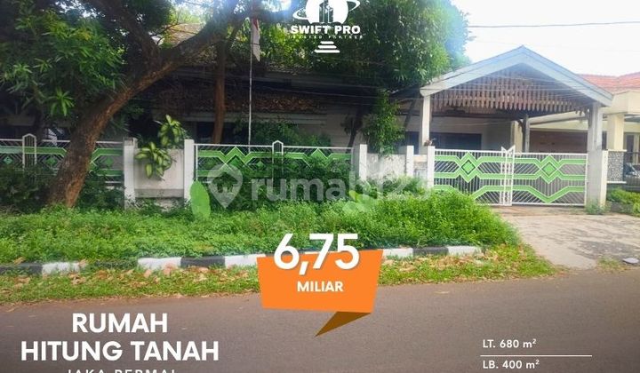 HOT SALE : HIitung Tanah, Lokasi Bergengsi di Jaka Permai Bekasi Kota, Rumah Kokoh, Murah.
