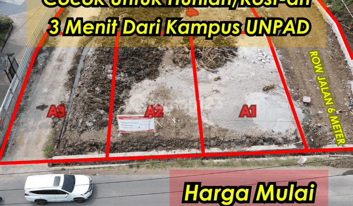 Tanah Sumedang Jatinangor Cocok Untuk Rumah Kost, SHM 1