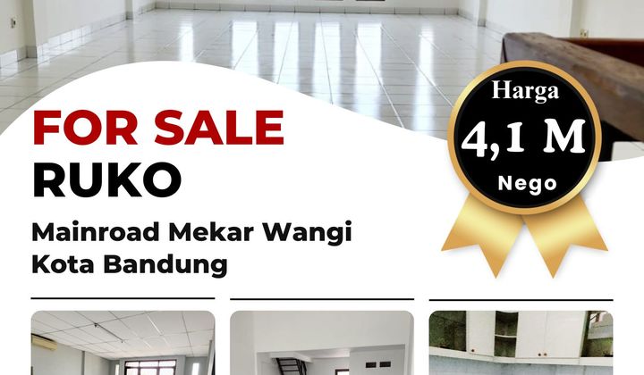 Dijual Ruko 3,5 Lantai Mainroad Mekar Wangi
