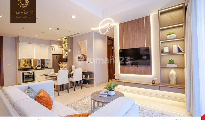 Apartemen The Elements 2Br 96 M² Tower Harmony, Low Floor, Fully Furnished, 3.4M, Kuningan, Jakarta Selatan 2