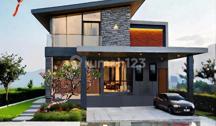 Rumah Bangunan Mandiri The Eminent Bsd Lantai Marmer