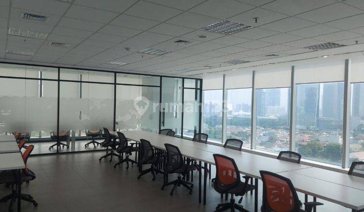 Sewa Kantor 105 M2 Siap Huni di Cyber 2 Tower Kuningan, Hrg All In 1