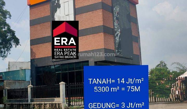 Tanah 5300m²+Gedung Strategis Rp.79M bagus di Pdk Pinang Raya  2