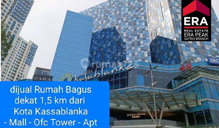 Rumah di Tebet Timur dalam
Strategis.
1,5 km dari Mall Kota Cassablanca Bagus 1