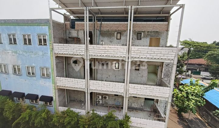 For Rent: Building Consisting of 3 Shop Houses, 4 Floors with Elevator, Facing Main Road. Suitable for Office, Restaurant, etc. Already Renovated. 2