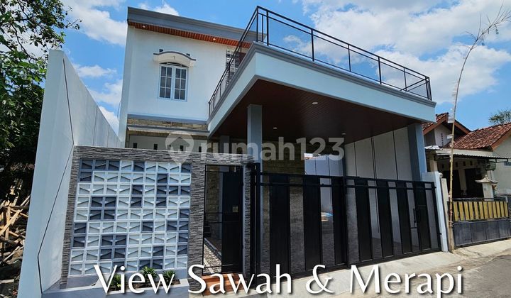 Rumah Besar Mewah View Sawah & Gunung Merapi Jl Kaliurang Km 9 Jogja