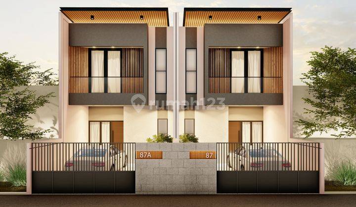 Rumah 2 Lantai Baru Unfurnished SHM di Mulyosari, Surabaya 1