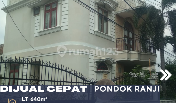 Ciputat Timur Tangerang Selatan Jual Rumah Mewah Kokoh Siap Huni 1