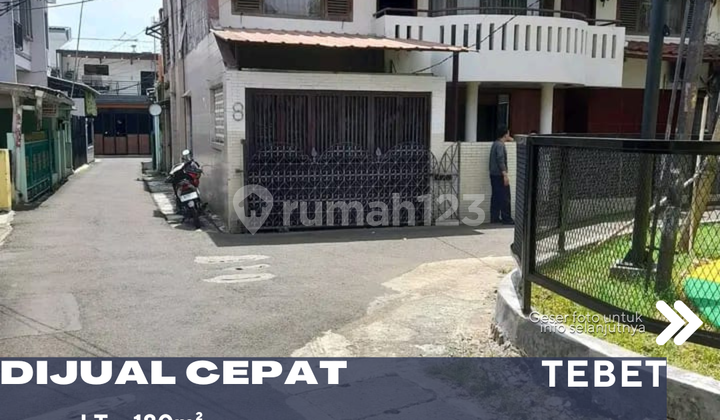 Dijual Cepat Rumah Posisi Hoek Lingkungan Aman Nyaman Tenang di Tebet Jakarta Selatan