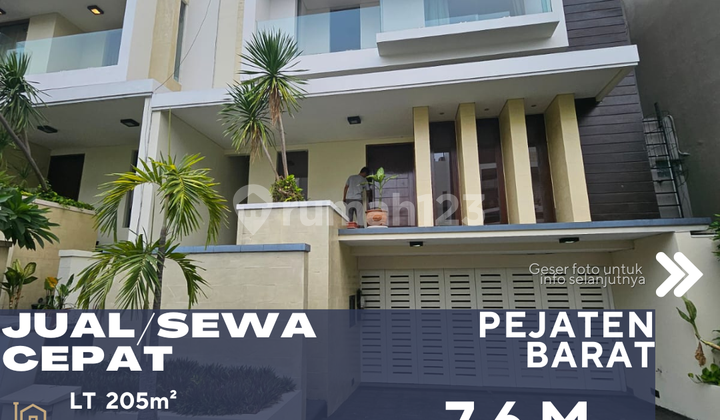 Pejaten Barat Dijual Sewakan Rumah Townhouse Semi Furnished 1