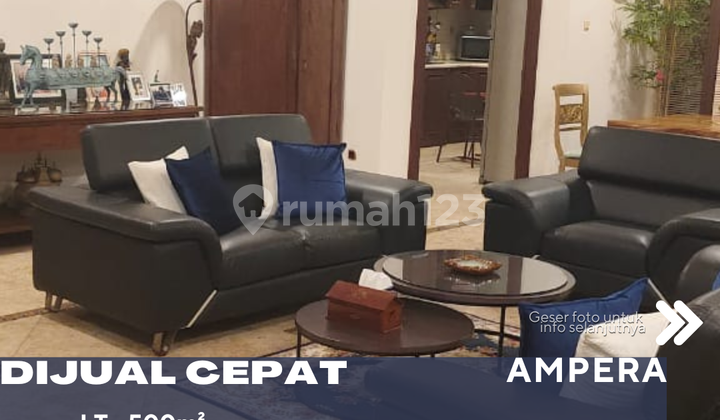 Dijual Rumah Asri Siap Huni Plus Kolam Renang di Ampera Jakarta Selatan