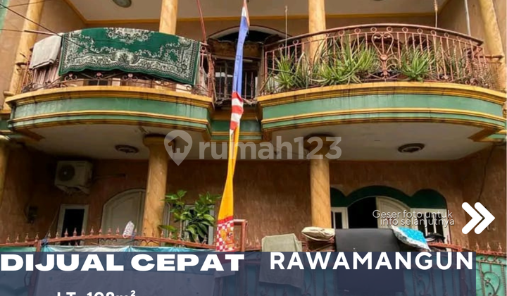 Dijual Rumah Siap Huni Cocok Untuk Usaha, Kontrakan atau Rumah Kost di Rawamangun Jakarta Timur