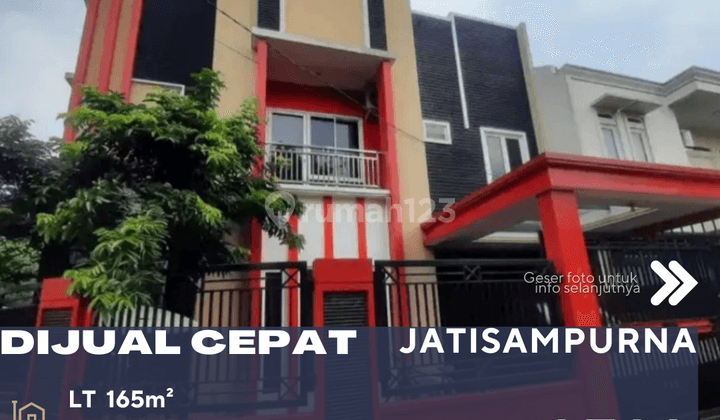 Jatisampurna Bekasi Dijual Rumah 2 Lantai Lokasi Strategis Posisi Hoek 1