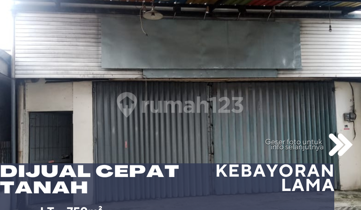 Dijual Cepat Tanah Beserta Bangunan Cocok Untuk Usaha Kantor dan Gudang di Kebayoran Lama Jakarta Selatan
