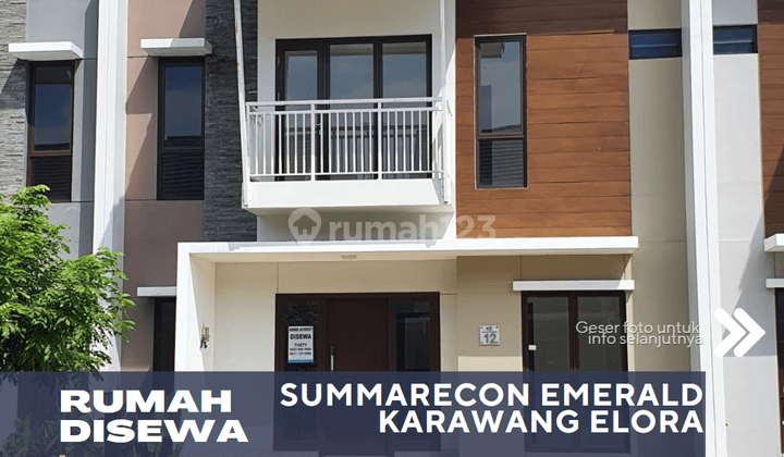 Karawang Jawa Barat Rumah Disewakan di Sumarecon Elora