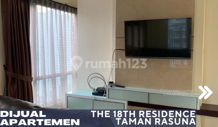 Kuningan South Jakarta For Sale Apartment 18Th Residence Taman Rasuna 2BR Fully Furnished Cheapest